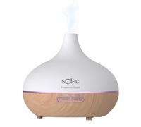 Solac - Humidificateur & Diffuseur d’Arômes 10W | Réservoir 300 ml | LED 7 couleurs | Minuteur 10 h | 2 niveaux de vapeur | Ultra silencieux | Pour pièces jusqu’à 15 m²