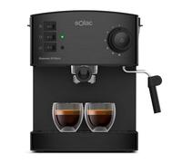 Solac - Machine à café manuelle 850 W | Pression 20 bar | Double cafetière | Taste Slim M80