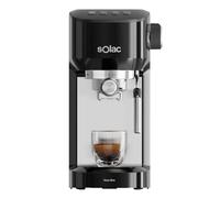 Solac Machine à expresso Termoblock 1350 W | 20 bar | Double crème | Arrêt automatique | Double expresso / deux tasses | Vaporisateur inox | Chauffe tasses