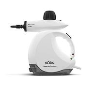 Solac - Nettoyeur à vapeur à main Steam Jet 1200 W | Efficace contre les punaises de lit | Vapeur 3 bar | 30 g/min | Réservoir gel hydroalcoolique 175 ml | Multi-usages tapisserie voiture, maison,