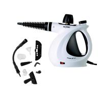 Solac - Nettoyeur vapeur à main LV1301 | 1050W | Réservoir 350 ml | Prêt en 3 min | Câble 3 m | 9 accessoires | Safety Comfort | Poignée ergonomique | Blanc