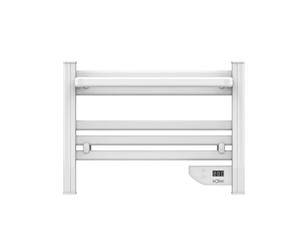 Solac - Porte-Serviettes électrique Tromsø | 100W Basse consommation | Minuterie 8h | Température 5-40 ° | Installation Facile | Couverture Large | Aluminium Blanc | IP24 Convient aux salles de Bain