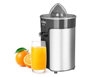 Solac - Presse-agrumes Stillo 100 de 100 W | acier inoxydable | 2 cônes amovibles | système anti-goutte | versement continu | Capacité 240 ml | Passe au lave-vaisselle | Sans BPA