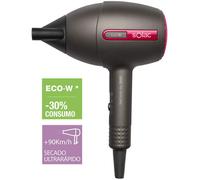 Solac SH7087 Fast ionic Dry 2000 - Sèche-cheveux 2000W, 2 vitesses, 2 températures, Bouton d'air froid, Technologie Ionique, Ultra fast drying, Soft touch, Concentrateur, Noir
