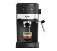 Solac Taste Slim Basic - Espresso 20 bars | 1100 W | Réservoir 1,2 L | Vapeur & Eau Chaude | Café Moulu & Dosettes | Compact