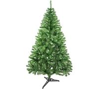 SOLAGUA NAVIDAD Sapin de Noël Artificiel de Feuilles de Guirlandes, Arbres 120-210cm avec Support (Vert Pailleté, 120cm 184Tips)