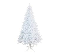 SOLAGUA NAVIDAD Sapin de Noël Artificiel Extra Rempli de Feuilles de Guirlandes, Arbres 150-300cm avec Support Métallique. (Blanc, 150cm 380Tips)