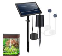 Solaire | 3 Modes Powered | Pompe à Air Aquarium Réglable, Pompe à Eau Solaire Pon extérieur