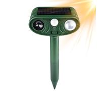 Solaire à ultrasons pour Animaux avec Lampe Flash - dissuasif étanche pour Chats et martres pour Le Jardin - détecteur de Mouvement pour éloigner Les Chiens, Cerfs, ratons laveurs et Serpents