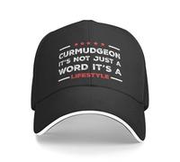 Solaire Cap Grincheux, Ce n'est Pas Juste Un Mot, C'est Un Style De Vie Vintage Casquette De Camionneur Respirant Protection Solaire Cap pour Homme Et Femme Unisexe Running