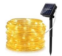 Solaire Corde Lumineuse, 12m 100LEDs Lumineuses Solaires D'extérieur, Solarlicht Dekoration Rope Guirlandes Lumineuses Étanche avec 8 Modes pour un Mariage Dans le Jardin