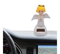 Solaire de voiture en forme d'ange - Jolie décoration de tête tremblante pour tableau de bord de 37 g, accessoire amusant pour voiture | Décoration intérieure de voiture, cadeau