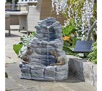 Smart Garden Fontaine Bain D’Oiseaux Solaire Extérieure Multicolore Jardin