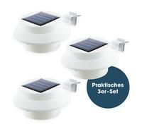 Solaire Gouttière Lumières LED 3er Set Lampes de Maison Sécurité Accu EASYmaxx