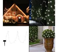 Solaire Lampe Guirlande Lumineuse Décoration de Balcon Jardin Pointe 50x LED L