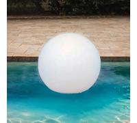 Solaire Lampe Sphérique Extérieur Capteur de Luminosité IP68 Ø 20cm Blanc 6000K