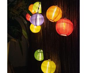 Solaire LED Fiche Lampe Extérieur Jardin Guirlande 10x Lanternes Deko-Lichter