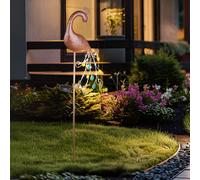 Solaire LED Pointe Lampe Paon Design Terrasse Extérieur Fiche Bronze Couleurs