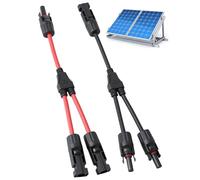 Solaire Panneau Câble Connecteur Y, Câble Solaire Y Avec Connecteur Mc4, 1 Paire Cable Solaire 4mm2 Mmf Ffm, Câble Photovoltaïque Pour Panneau Solaire, Répartiteur Y étanche Pour Systèmes