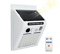 Solaire pour Animaux | pour avec télécommande, Alarme sonore à énergie Solaire, 3 Modes d'éclairage extérieur pour Cerfs, mouffettes, ratons laveurs