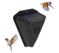 Solaire pour Oiseaux Extérieur avec 13 Modes Sonores, Dispositif Dissuasif Imperméable pour Jardin, Patio & Verger, Épouvantail Ultrasonore & Audio pour Chiens Chats Oiseaux, Suspension