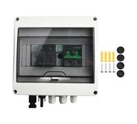 Solaire PV Combiner Box 1 entrée 1 sortie 550 V avec surtension et charge pour protection IP65 pour systèmes solaires sur toit