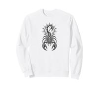Solaire Scorpion Noir Emblème Céleste Symbole Zodiaque Guerrier Sweatshirt