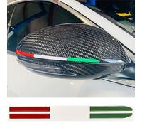 SoLaka Autocollant De Guirlande De Décoration De Rétroviseur Voiture pour Alfa Romeo Giulia Stelvio Accessoires Modification