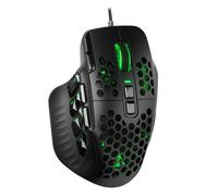 SOLAKAKA SM809 Souris de jeu filaire MMO avec 9 boutons latéraux RVB, capteur optique de haute précision 24 000 DPI, souris ergonomique, 16 raccourcis macro programmables/souris de jeu PC pour jeux
