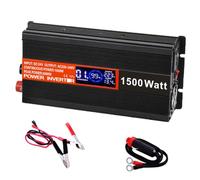 SolaMr 1500W Onduleur DC 24V vers AC 220V/240V avec écran LCD et Ports de Charge USB Convertisseur Haute Fréquence pour Système monté sur Véhicule et Camping Sauvage, Systèmes Domestiques - 1500W