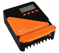 SolaMr 50A MPPT Solar Charge Controller 12/24V Automatic Parameter Adjustable with LCD Display and Dual USB Port Solar Panel Battery Regulator for Gel Sealed Flooded and Lithium Battery-GM-D50A