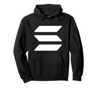 Solana Coin Crypto-monnaie Blanc Logomark Décentralisé Web3 Sweat à Capuche
