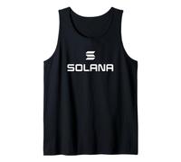 Solana Coin Crypto-Monnaie Blanc Vertical Décentralisé Web3 Débardeur