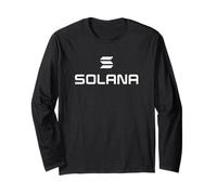 Solana Coin Crypto-Monnaie Blanc Vertical Décentralisé Web3 Manche Longue