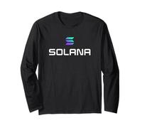 Solana Coin Crypto-Monnaie Dégradé Blanc Décentralisé Web3 Manche Longue