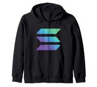 Solana Coin Crypto-monnaie Gradient Logo Décentralisé Web3 Sweat à Capuche