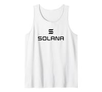 Solana Coin Crypto-Monnaie Noir Vertical Décentralisé Web3 Débardeur