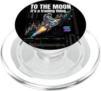 Solana Crypto Bullrun Sol Token Riche Millionnaire PopSockets PopGrip pour MagSafe