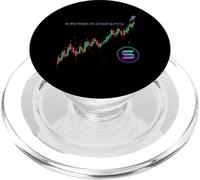 Solana Crypto Bullrun Sol Token Riche Millionnaire PopSockets PopGrip pour MagSafe