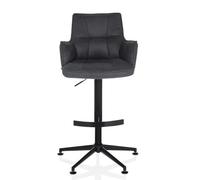 Chaise de salle à manger / chaise pivotante SOLAO LIFE HIGH Tissu anthracite hjh LIVING Anthracite