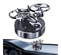 Solar Air Freshener Car - Rotating Airplane Perfume Diffuser for Vehicle | Solar Powered Car Fragrance System, Decorative Rotating Airplane Çar Interior Accessory