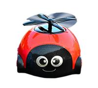Solar Air Freshener Car, Rotating Auto Perfume Diffuser, Helicopter-Shaped Aromatherapy Decor, Solar-Powered Vehicle Fragrance for Adults, 2.76x3.15x2.17 inches Yellow Red Blue