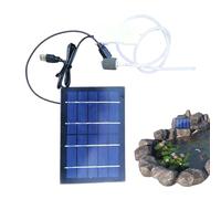 Solar Air Pump, Eco Friendly Pond Aerator, Aquarium Oxygen Device with Continuous Flow Support, Sturdy Outdoor Water Circulation Pump with Energy Saving Build, Garden Fish Care for Camping Use