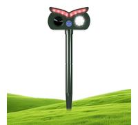 Solar Animal Repeller, Deer Repeller, Solar Ultrasonic Bird Repeller, Owl Design IPX4 Waterproof Warning Device for RV Fence Campsite Patio Garden Rabbit Chicken Coop Pool Home Patch Lawn