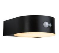 Solar Applique d'extérieur LED Eileen Détecteur de mouvement favorable aux insectes IP44 2200K 300lm Noir Noir G