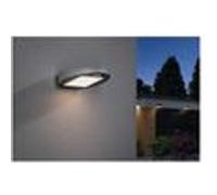 Paulmann Applique d'extérieur solaire LED Ryse – Détecteur de mouvement, IP44, 3000K, 30 lm, Blanc