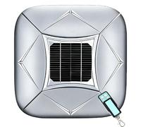 Solar Automatic Car Cover, Smart All-Weather Waterproof Car Cover with Remote Control, Folding Sunproof Sun Shade Canopy with Anti-Theft Alarm, for Outdoor Use(Silver,YXXL)