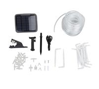 Solar Automatic Drip Irrigation Kit Smart Timer Système d'auto-eau Économie d'énergie pour les plantes en pot Jardin Greenhouse Vegetable Porceau de fleurs (Sans WiFi)