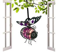 Solar Bee Garden Light Realistic Hanging Outdoor Ornament With Hook