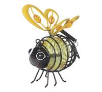 Solar Bee Light | Metal, 3.7in X 4.7in X 5.5in | Hanging Outdoor Lantern For Garden, Yard, Patio | LED Decor For Pathway, Balcony, Porch